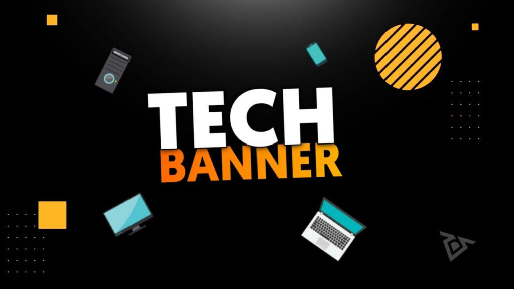 Tech Style Youtube Channel Banner Template Rajib Studio